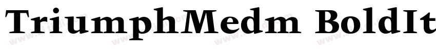 TriumphMedm BoldIta字体转换